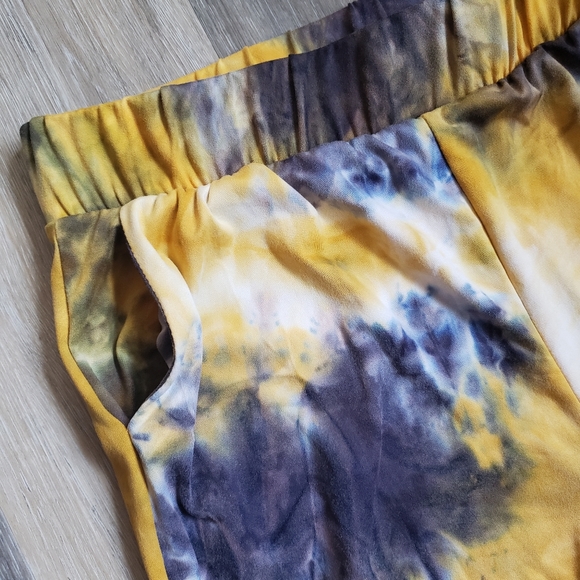 TIE DYE RUCHED LEGGINGS - Picture 10 of 13